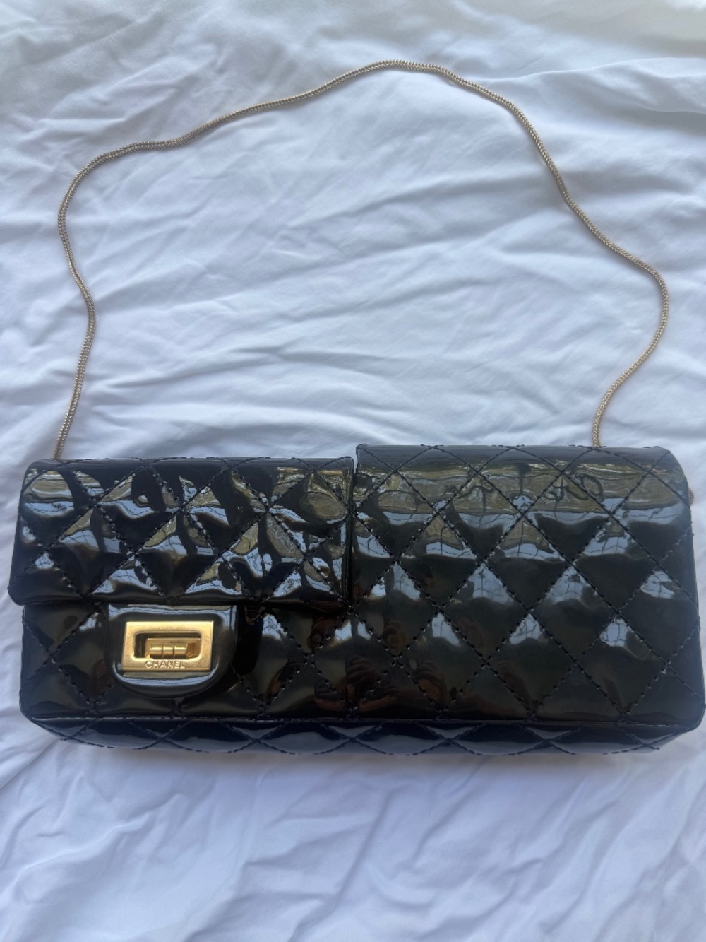 Chanel reversible reissue double flap bag